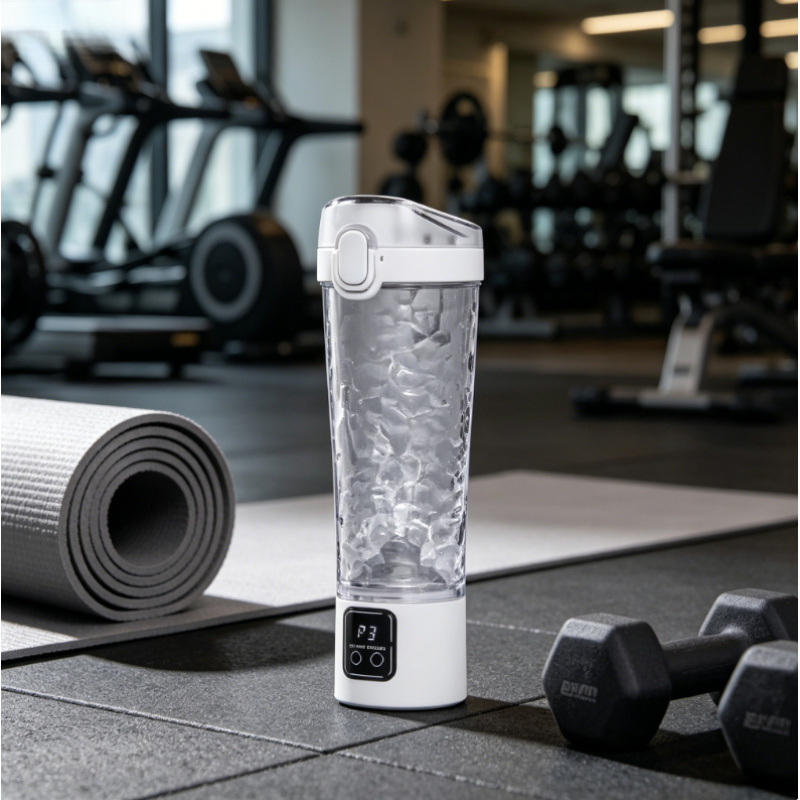 Protein Shaker Bottle - 3 Speed Electric Auto Mixing Cup,