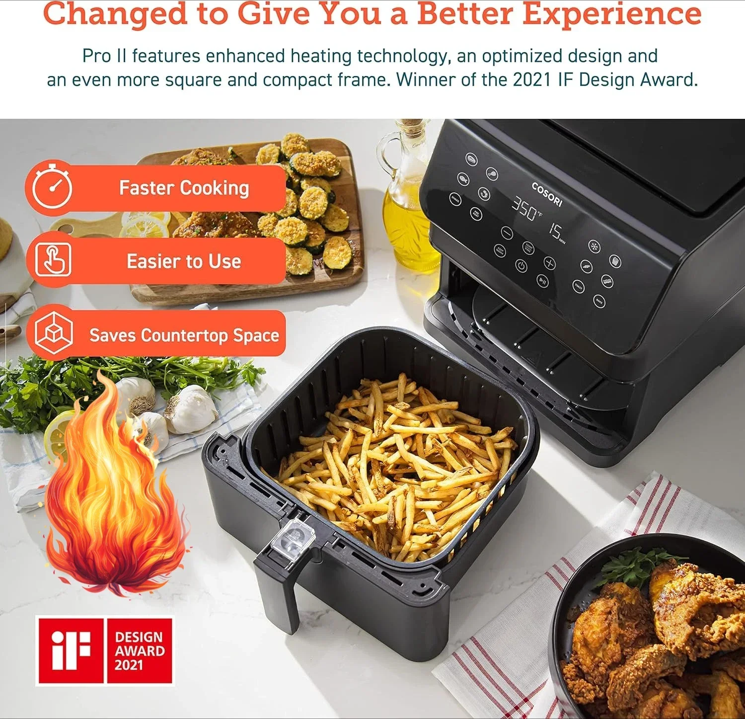 Nutrition & Fitness Station - 12-in-1 Air Fryer 5.8QT, Toast, Bake,