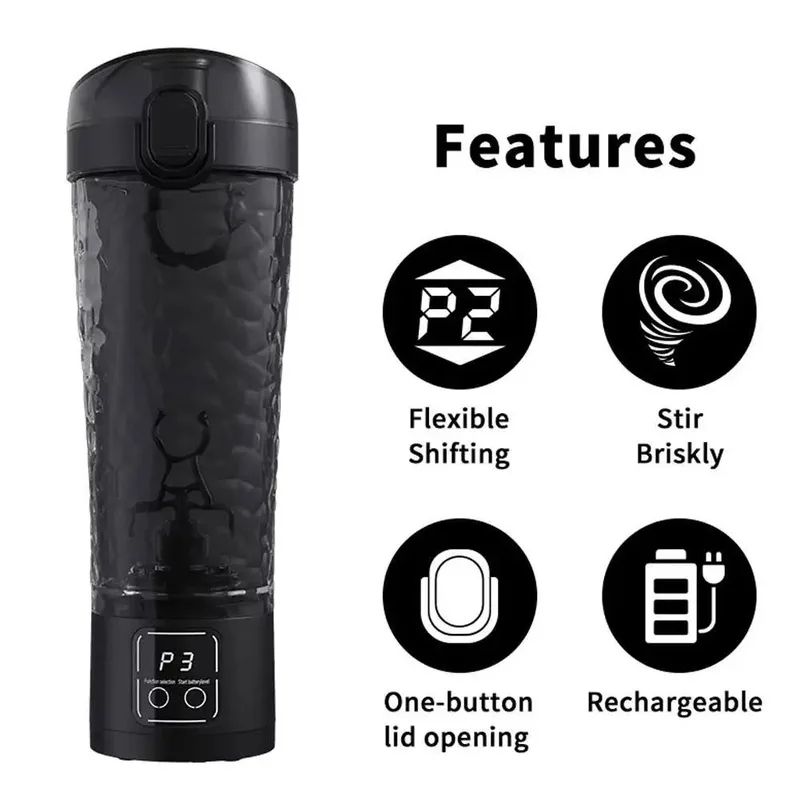 3 Speed Electric Auto Mixing C - đánh giá và giá Protein Shaker Bottle