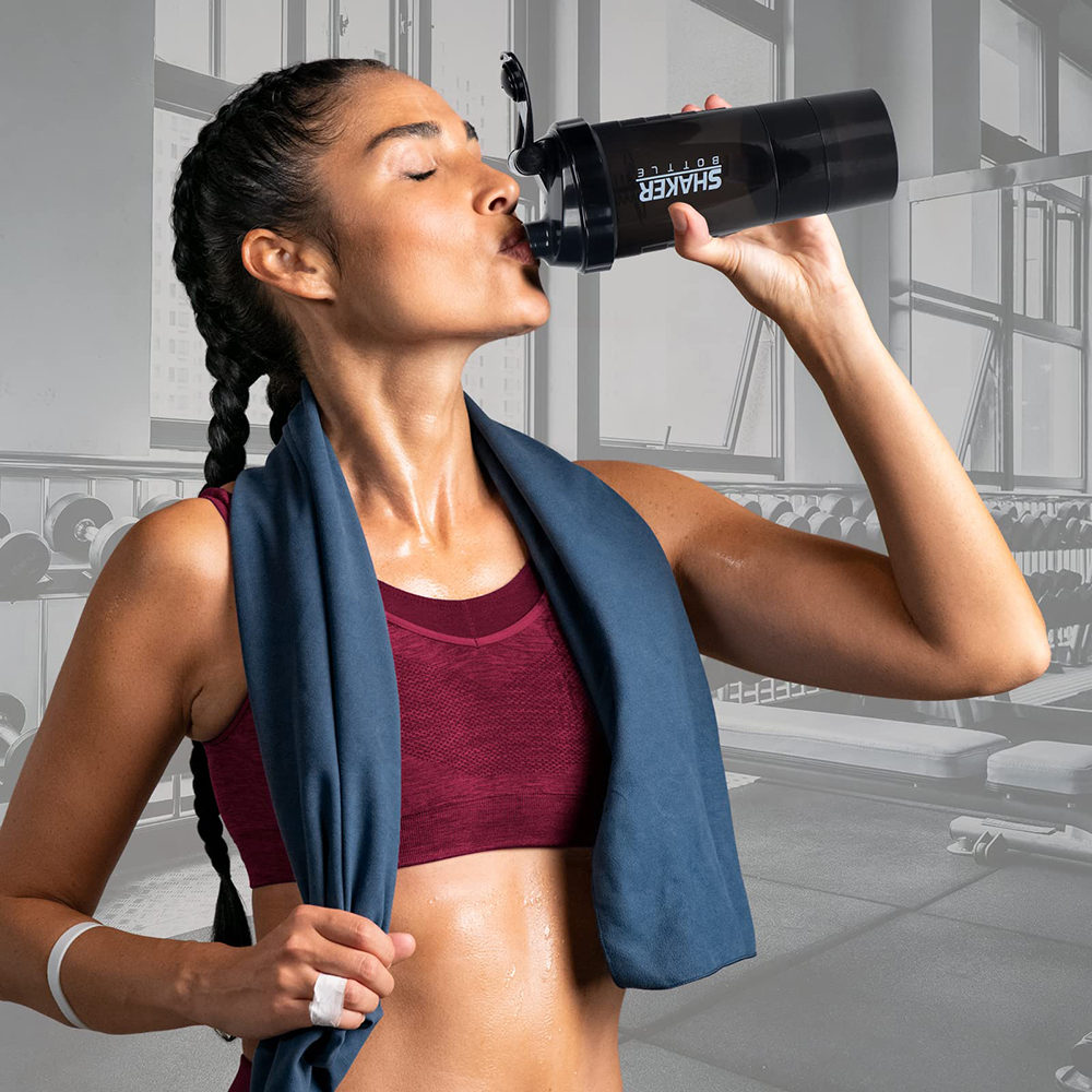 3 Layers Shaker Protein Bottle - đánh giá và giá Protein Shaker Bottle